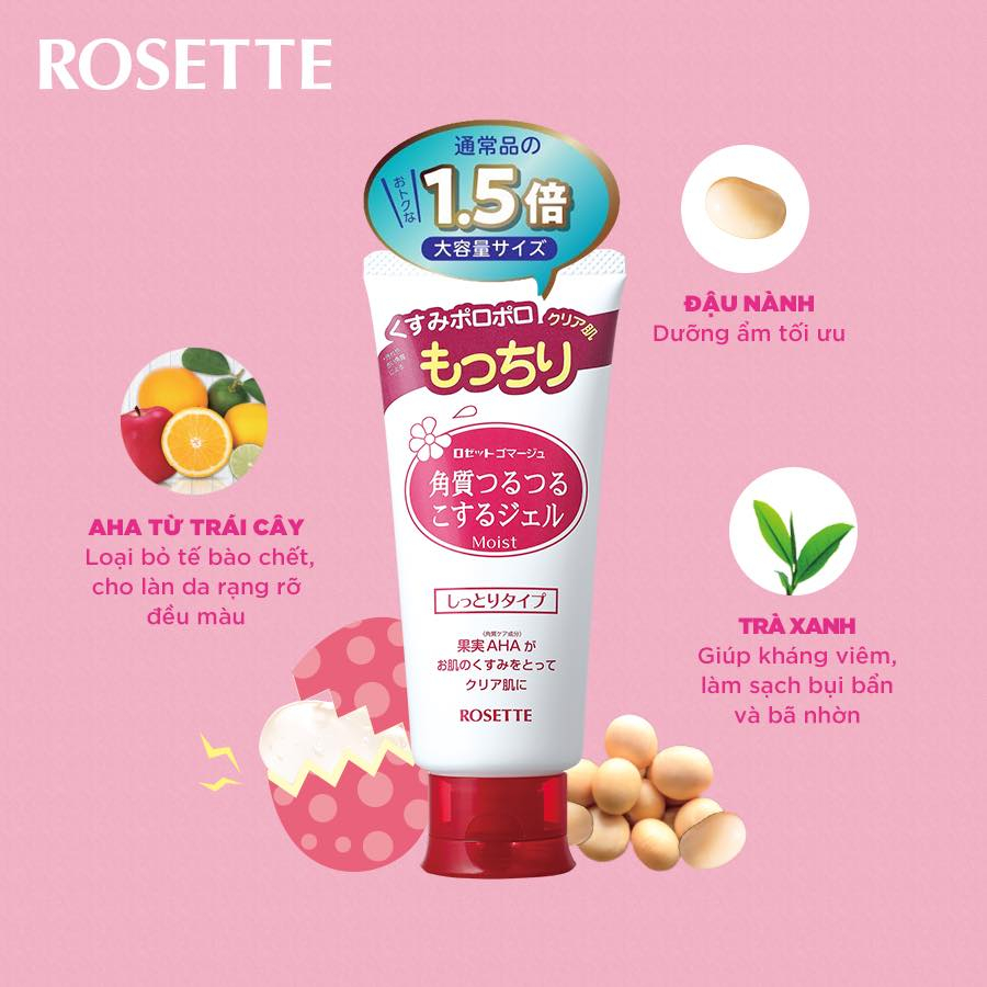 Gel Tẩy Tế Bào Chết Rosette Dành Cho Da Dầu Và Da Khô 120g, Rosette Gommage Peeling Gel