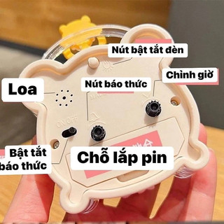 Đồng hồ báo thức để bàn mini cute