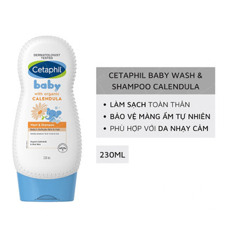 Sữa Tắm Gội Cetaphil Baby Gentle Wash & Shampoo 230ml