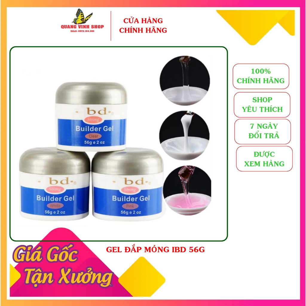 Gel đắp móng ibd 56g loại thường