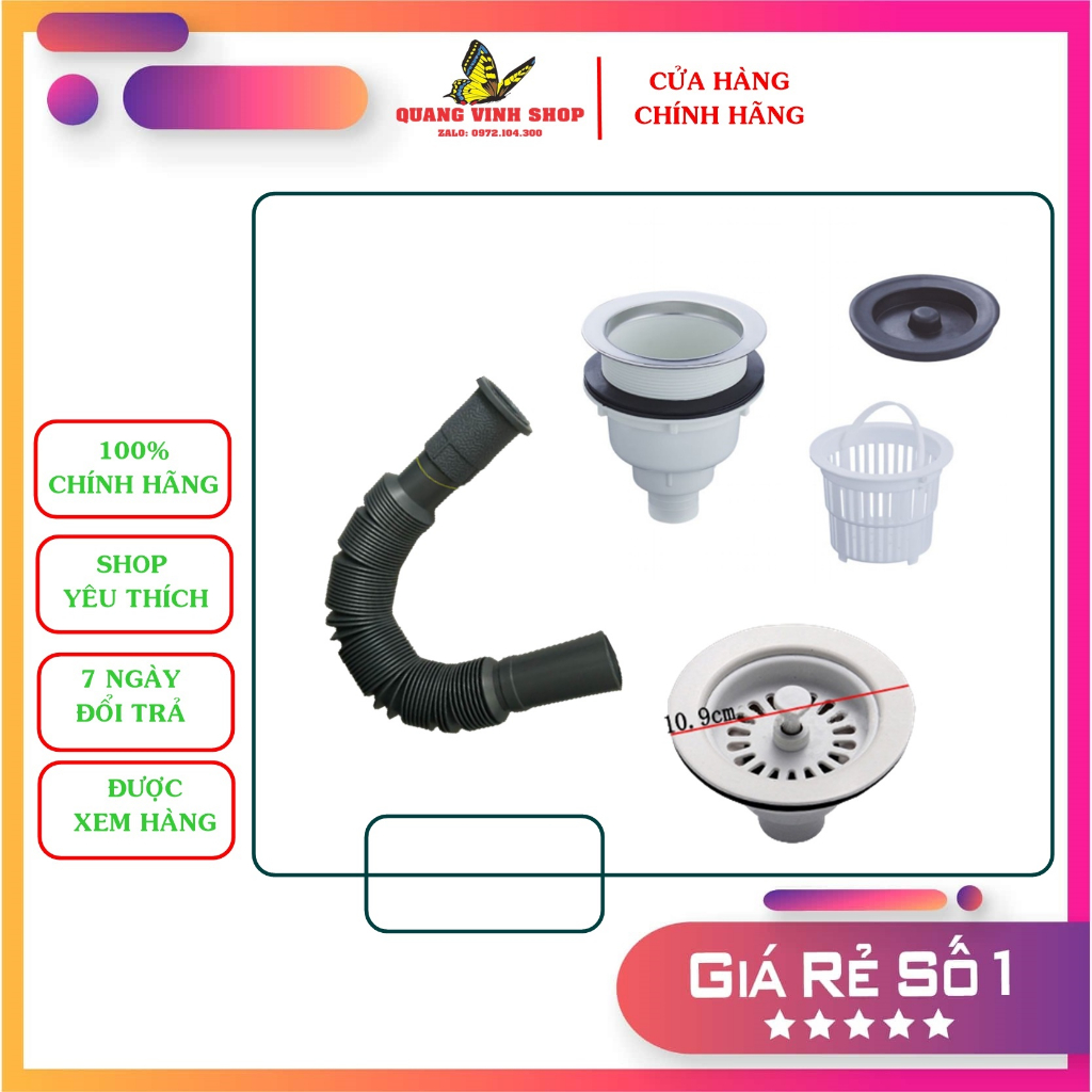 Bộ dụng cụ thoát nước và vòi xả bồn gội đầu