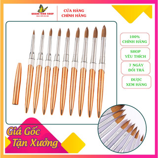 Cọ đắp bột cán vàng kolinsky 12 14 16 18