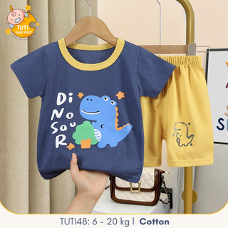 Đồ bộ ở nhà cho bé trai hoạ tiết đáng yêu từ 6 -20kg TUTI55