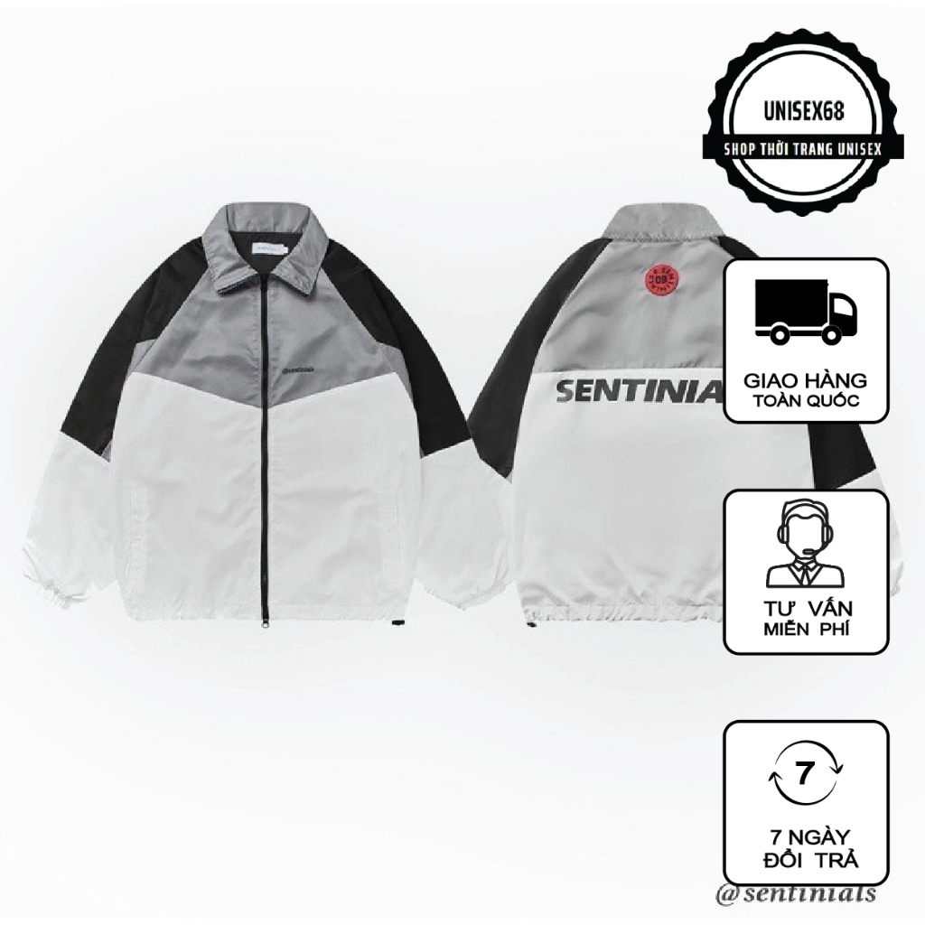 Áo gió Sentinials WINDBREAKER JACKET áo khoác dù nam nữ