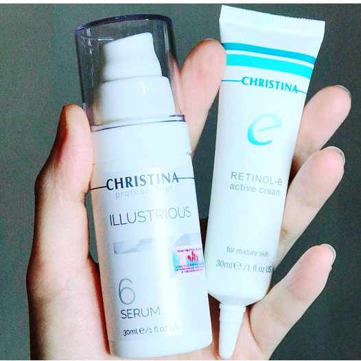 Kem dưỡng Retinol Floslek E Active Cream CHRISTINA hỗ trợ cấp ẩm, giảm mụn cho da 30ml