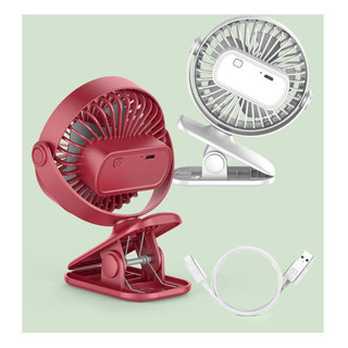 Quạt mini 3 cấp độ gió pilishop , tích điện có kẹp cố định