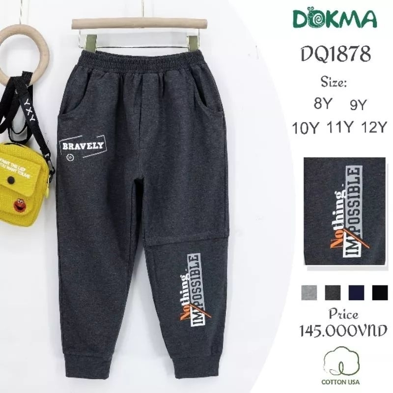 Áo, Quần bé trai cotton mỏng size đại Dokma 8-12Y