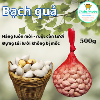 bạch quả loại hạt to, nấu chè - chưng yến - 500g
