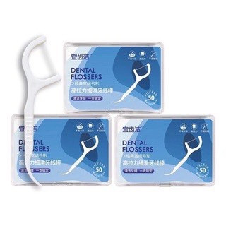 Bán sỉ 10 hộp tăm chỉ nha khoa dental flossers