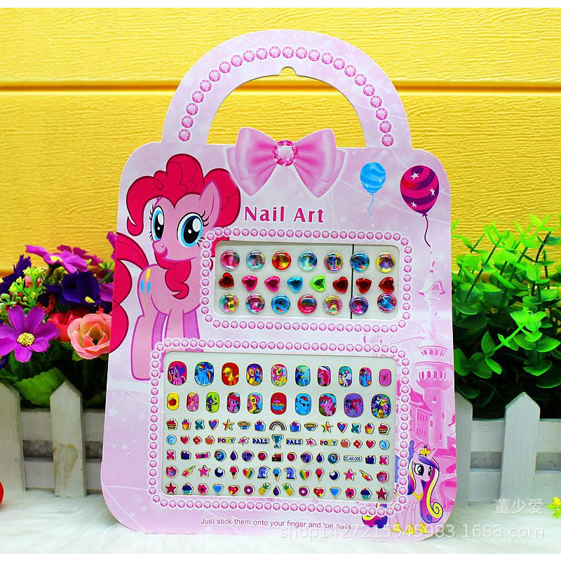 Dán móng tay 120 hình cho bé, stickers hoạt hình đẹp