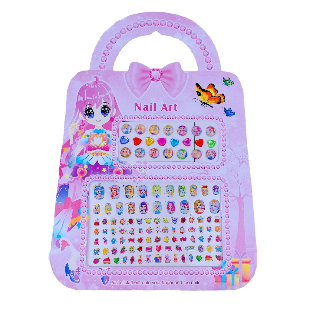 Dán móng tay 120 hình cho bé, stickers hoạt hình đẹp