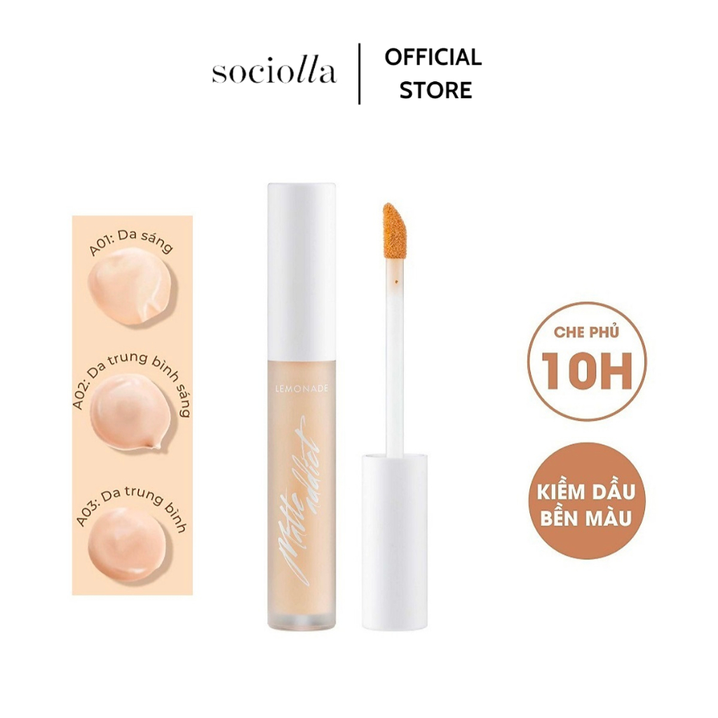 Che Khuyết Điểm Lemonade Matte Addict Concealer