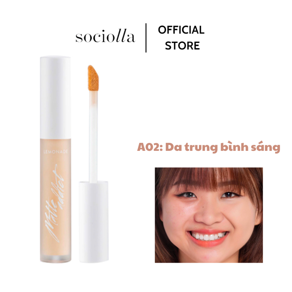 Che Khuyết Điểm Lemonade Matte Addict Concealer