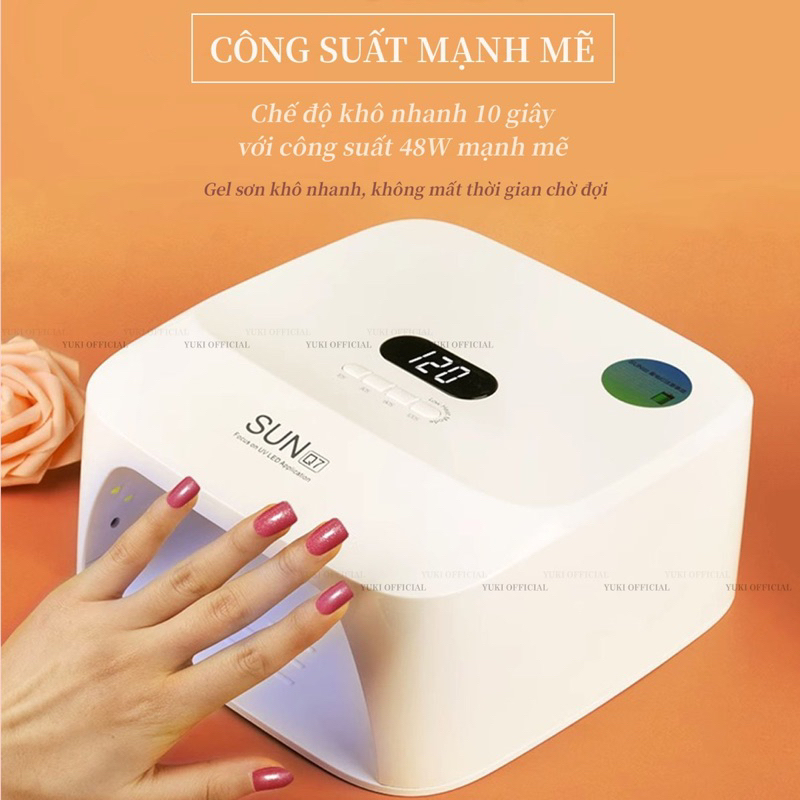 Máy hơ tích điện Sun Q7  - máy hơ gel tích điện làm nail chuyên dụng