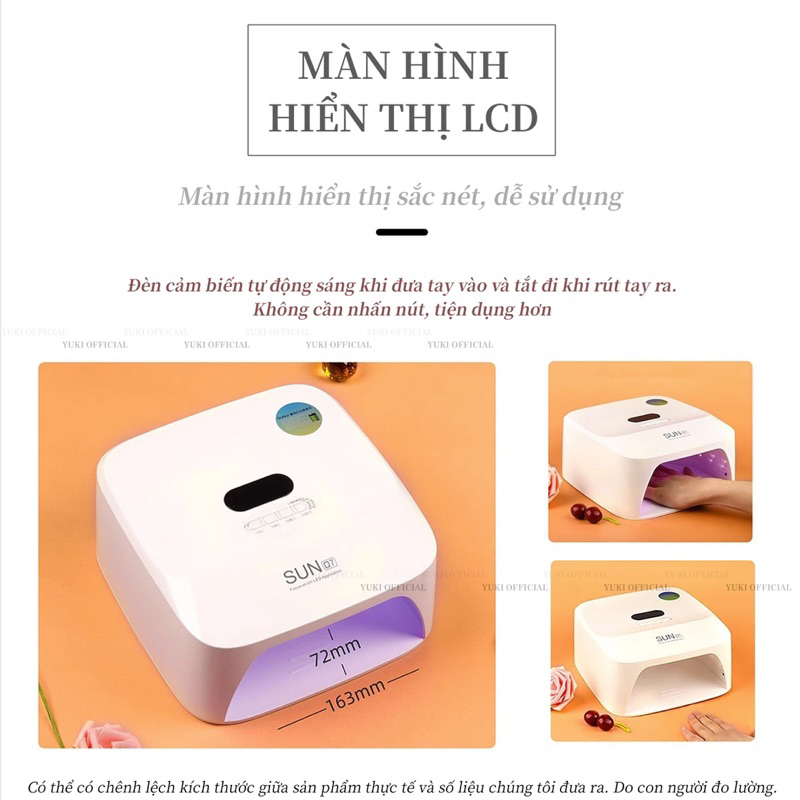 Máy hơ tích điện Sun Q7  - máy hơ gel tích điện làm nail chuyên dụng