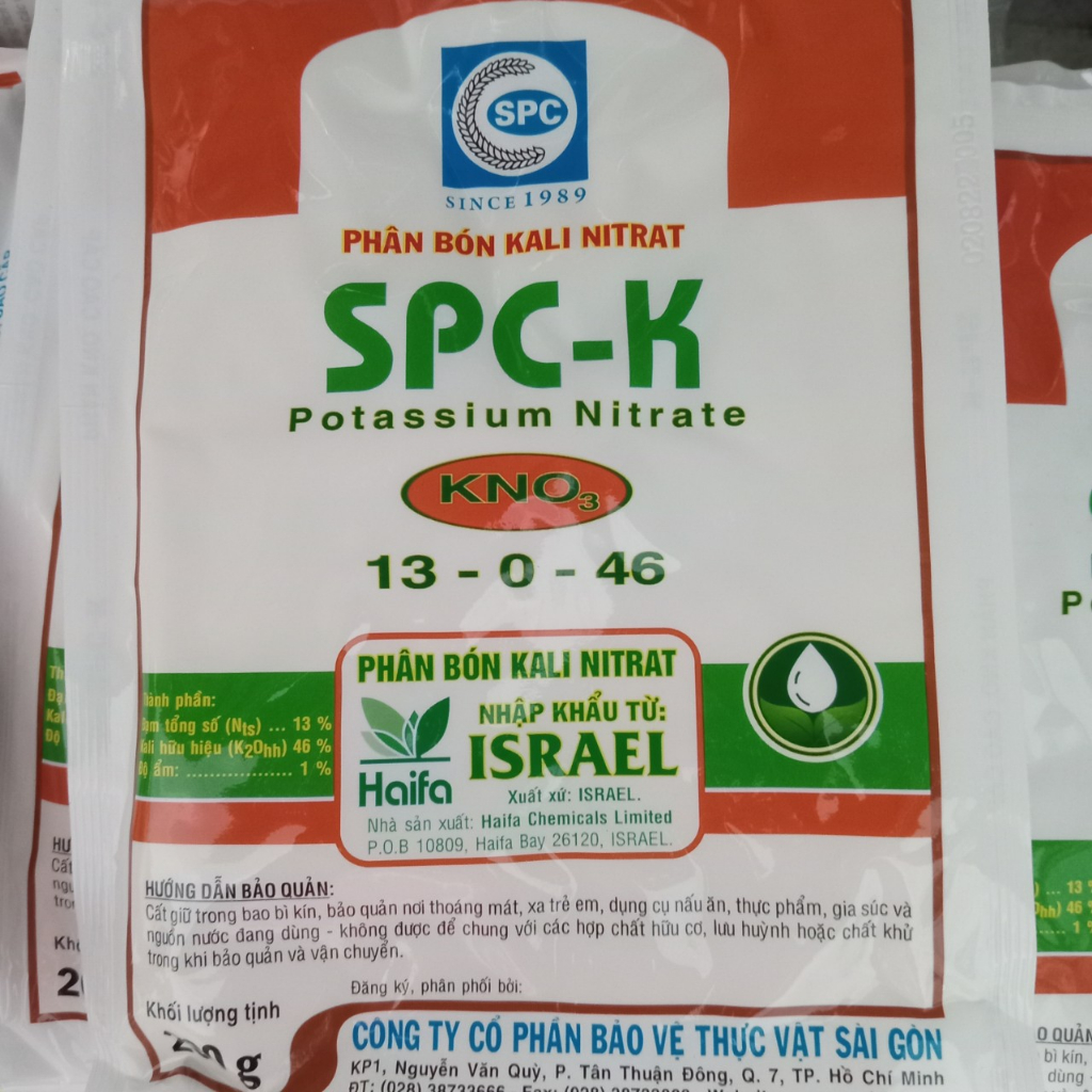 Gói 200gr KNO3 phân bón Kali Nitrat