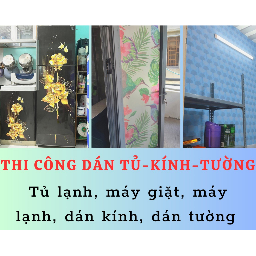 Decal tủ lạnh - máy giặt MẪU HOẠT HÌNH ĐÁNG IU - Trang trí nhà cửa
