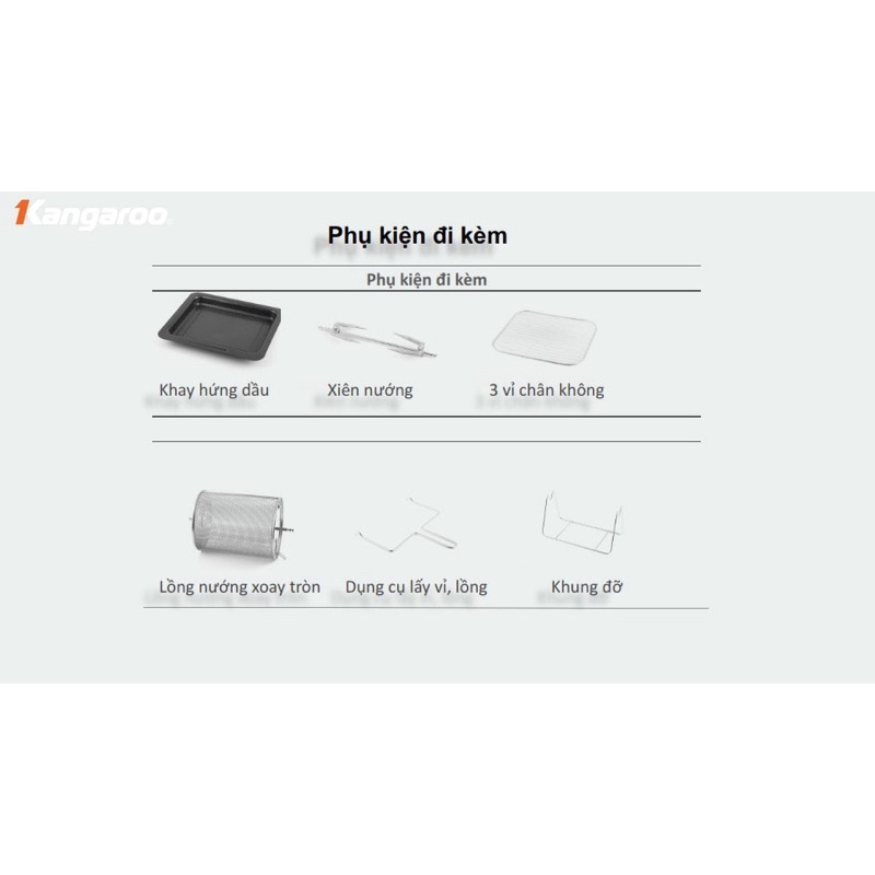 Nồi chiên , nổi chiên không dầu Kangaroo KG12AF1A 12 lít