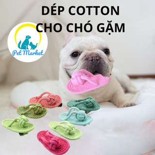 Dép cotton cho chó gặm, đồ chơi cho chó gặm