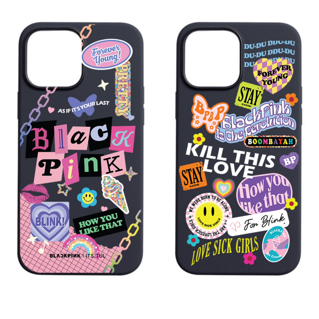 Ốp lưng điện thoại IPhone ITS.TUL mẫu Black Pink - Ki.ll this love