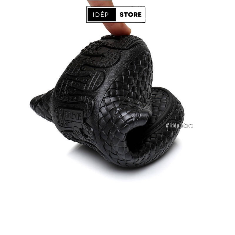Giày lười bít mũi Nam siêu nhẹ đi mưa vân đá chất EVA êm chân siêu bền thời trang iDÉP - GL024