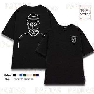 Áo phông tay lỡ unisex, áo phông nam nữ cổ tròn form rộng PANDAS TT04
