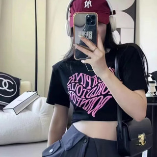 Áo thun croptop in blackpink ngày mai diễn lp29