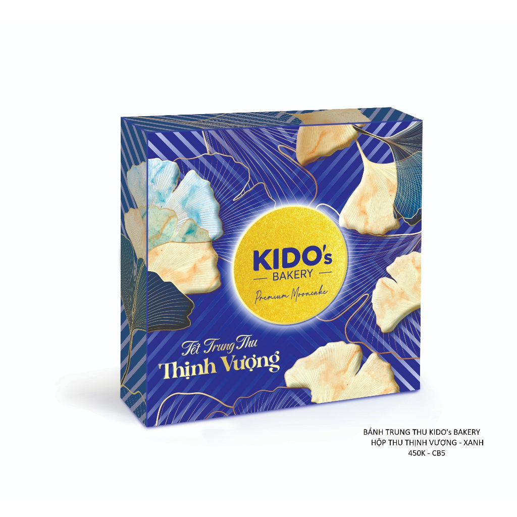 Bánh trung thu KIDO Hộp 4 bánh 180gr cao cấp sang trọng thích hợp làm quà biếu, tặng cho bạn bè, người thân