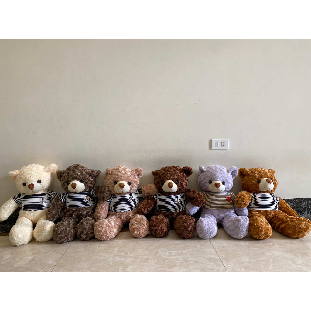 Gấu Bông Teddy Lông Xoắn Mặc Áo Cao Cấp