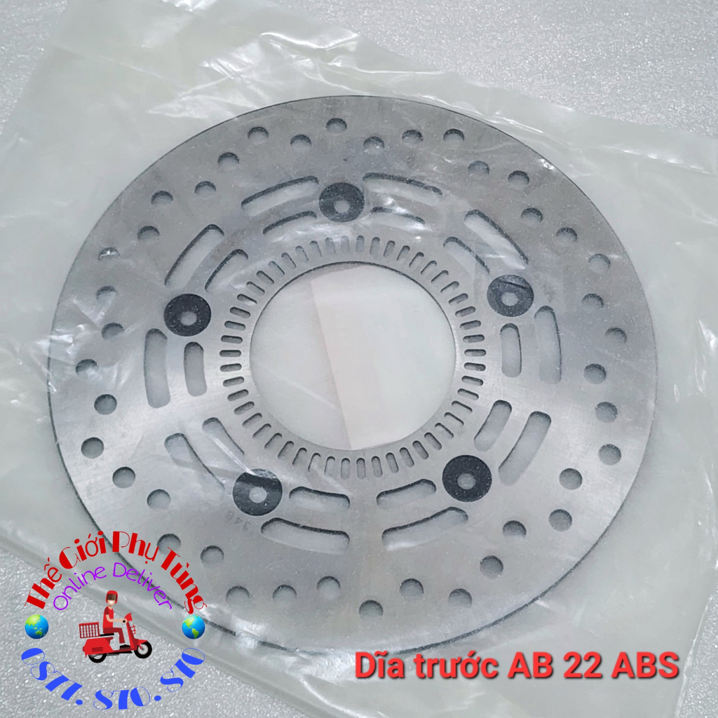 Đĩa thắng trước AB 2022+ có ABS zin Honda VN - 45351-K2Z-V01