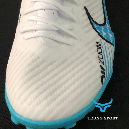 GIÀY NAM BÓNG ĐÁ CHÍNH HÃNG SÂN CỎ NHÂN TẠO, SÂN 5,7 NIKE MERCURIAL VAPOR 15 ACADEMY TF TRẮNG/XANH [TRUNGSP