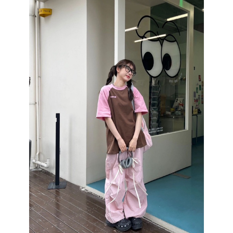 Áo Thun Baby Tee Shari  chất cotton khô Áo Phông Tay Lỡ from siêu dẹp