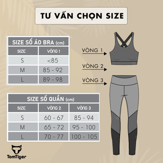 Quần Legging Poly tập thể thao nữ TOMTIGER