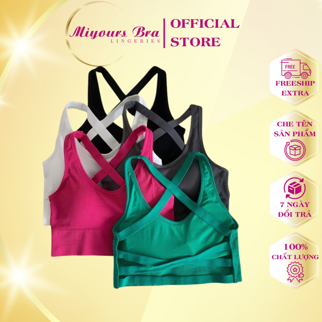 Áo lót bra nữ Miyours Fashion & More BR223 hở lưng thiết kế dây đan chéo siêu sexy siêu cuốn hút