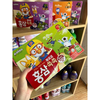 Hộp 10 túi nước hồng sâm pororo paldo hàn quốc