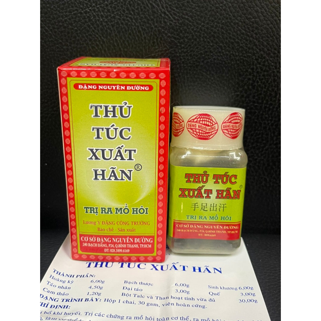 Thủ Túc Xuất Hãn Hỗ Trợ Giảm Mồ Hôi