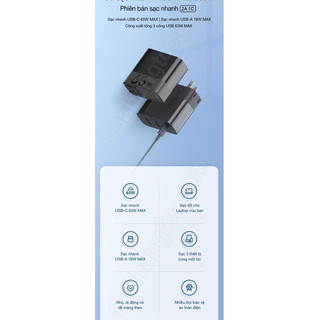 Củ sạc nhanh PD ZMI HA835 65W 2A1C(BH6)