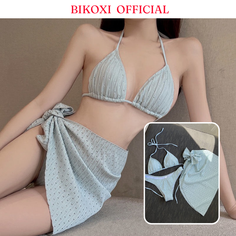 Bikini Đi Biển Bikoxi Ba Mảnh Gợi Cảm Quyến Rũ
