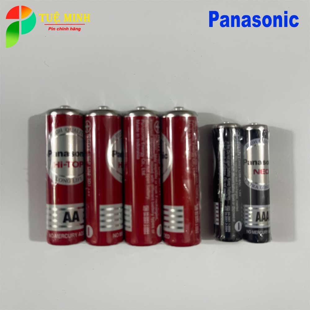 Hộp 60 viên pin AA, AAA panasonic chính hãng, pin tiểu, pin đũa panasonic chính hãng R6DT/4S , R03NT/2S