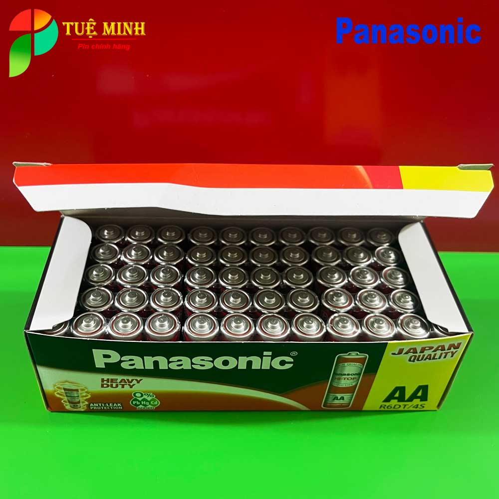 Hộp 60 viên pin AA, AAA panasonic chính hãng, pin tiểu, pin đũa panasonic chính hãng R6DT/4S , R03NT/2S