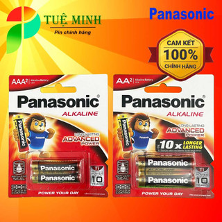 Vỉ 2 Viên pin AA, AAA Panasonic Alkaline chính hãng, Gía siêu tốt, pin Mic hát, pin khóa từ