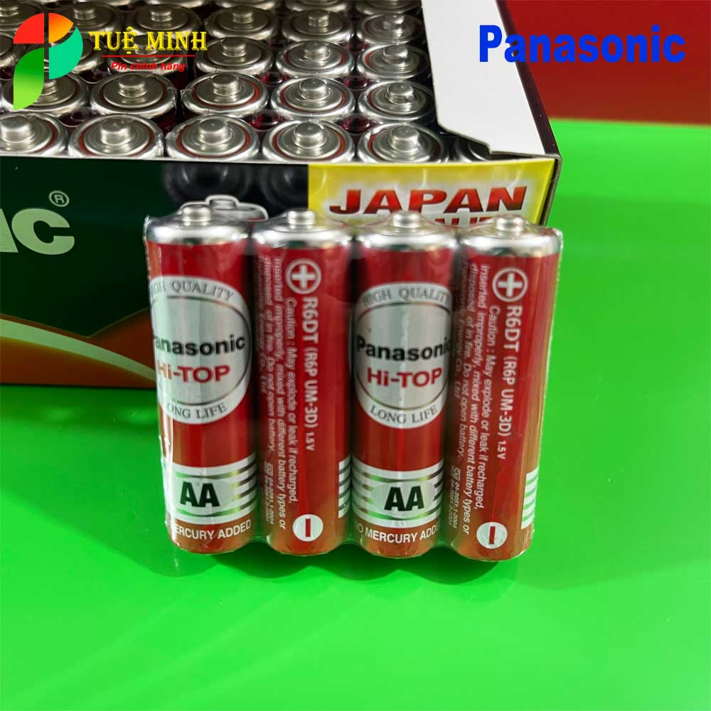 Hộp 60 viên pin AA, AAA panasonic chính hãng, pin tiểu, pin đũa panasonic chính hãng R6DT/4S , R03NT/2S