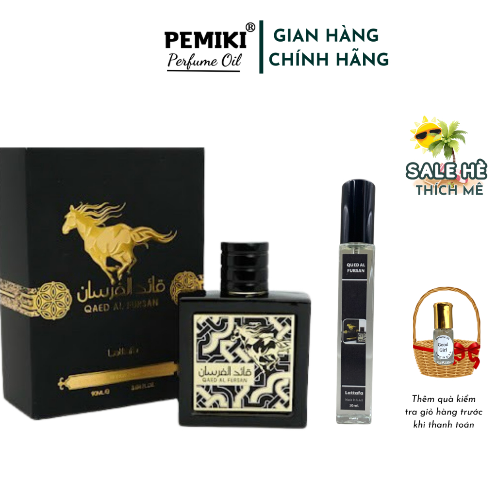 Nước hoa nam nội địa dubai Qaed Al Fursan ngựa dứa 10ml EDP nam tính - PEMIKI Store