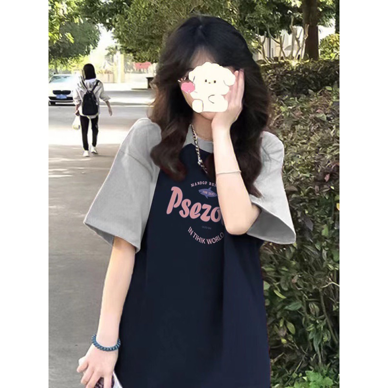 Áo Thun Baby Tee Psezodir chất cotton khô Áo Phông Tay Lỡ from siêu dẹp