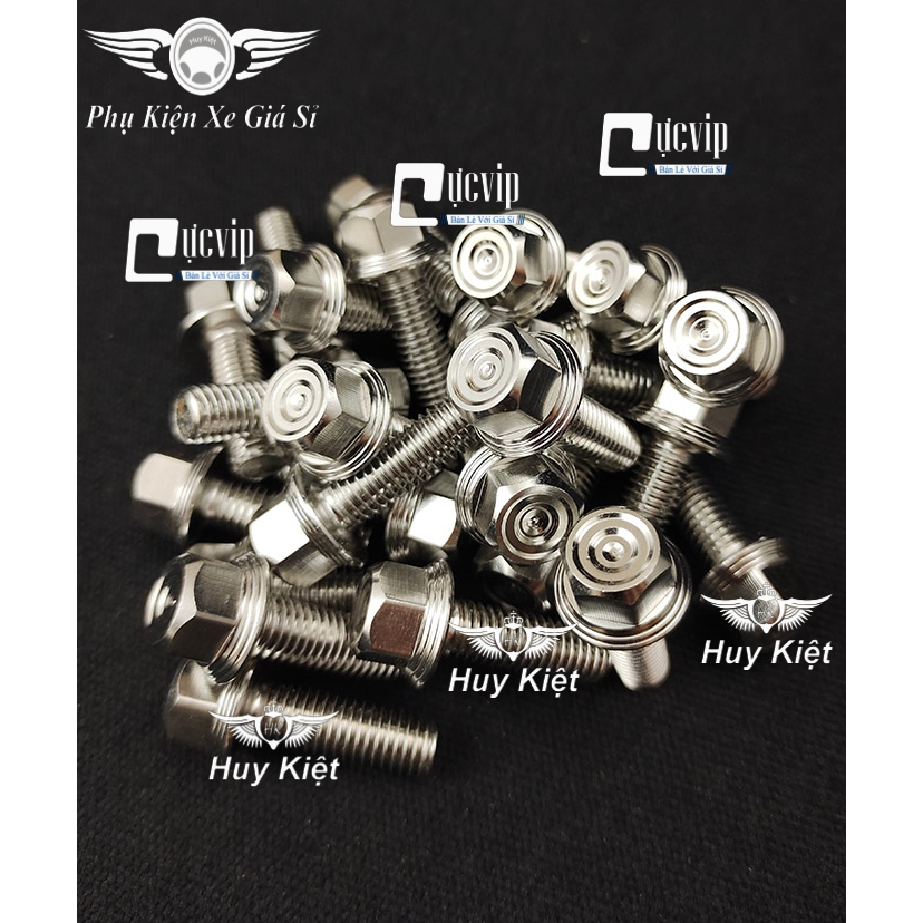 Combo 4 Ốc Salaya M3,Thái 8Ly25 Gắn Gác Chân Sau Rai, Satria, So, Ex, Win V1, Win X V2,V3  6068