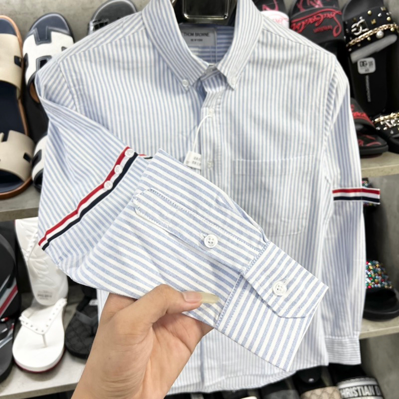 Sơ Mi Thom Kẻ Viền Tay  New, Sơ Mi Kẻ Nam Mẫu Mới 4522