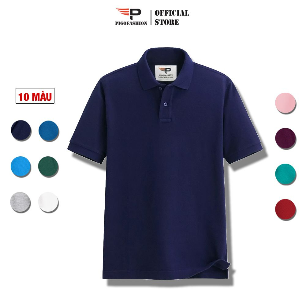 Áo thun polo nam nhiều màu co giãn tốt thoải mái khi mặc SPMAB19 PigoFashion