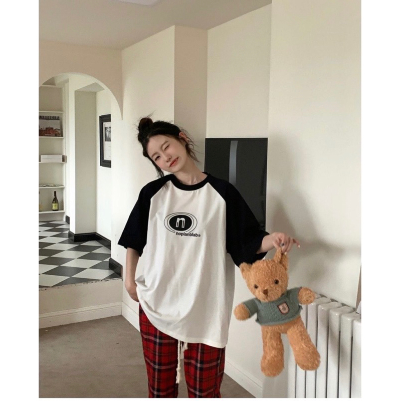 Áo Thun Baby Tee N chất cotton khô Áo Phông Tay Lỡ from siêu dẹp