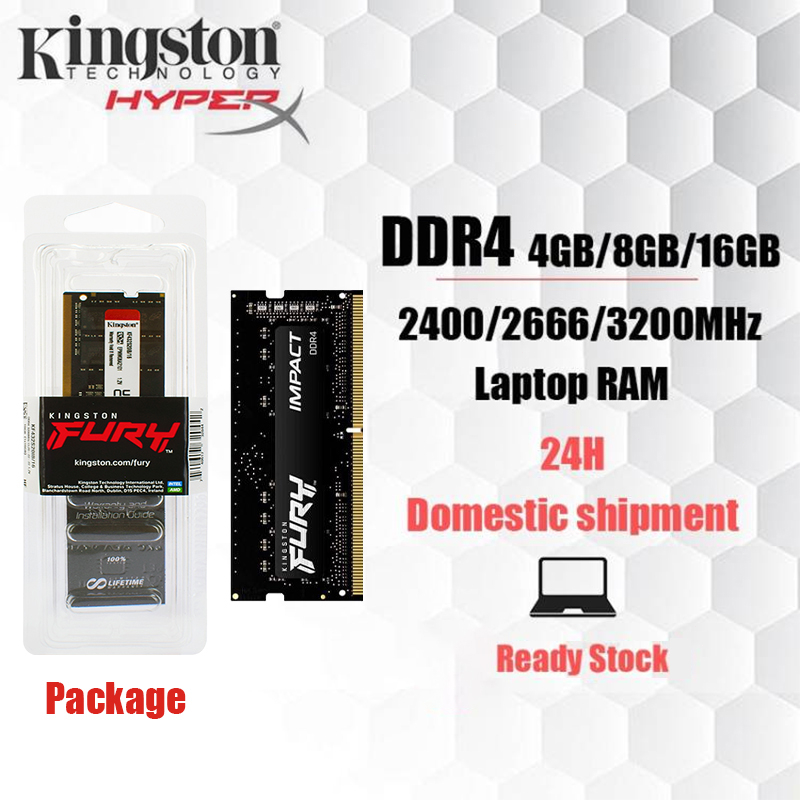 【Ship hàng tận nơi 24H】Kingston Fury 4GB/8GB/16GB Laptop RAM  DDR4  2400/2666/3200MHZ SODIMM For notebook | BigBuy360 - bigbuy360.vn