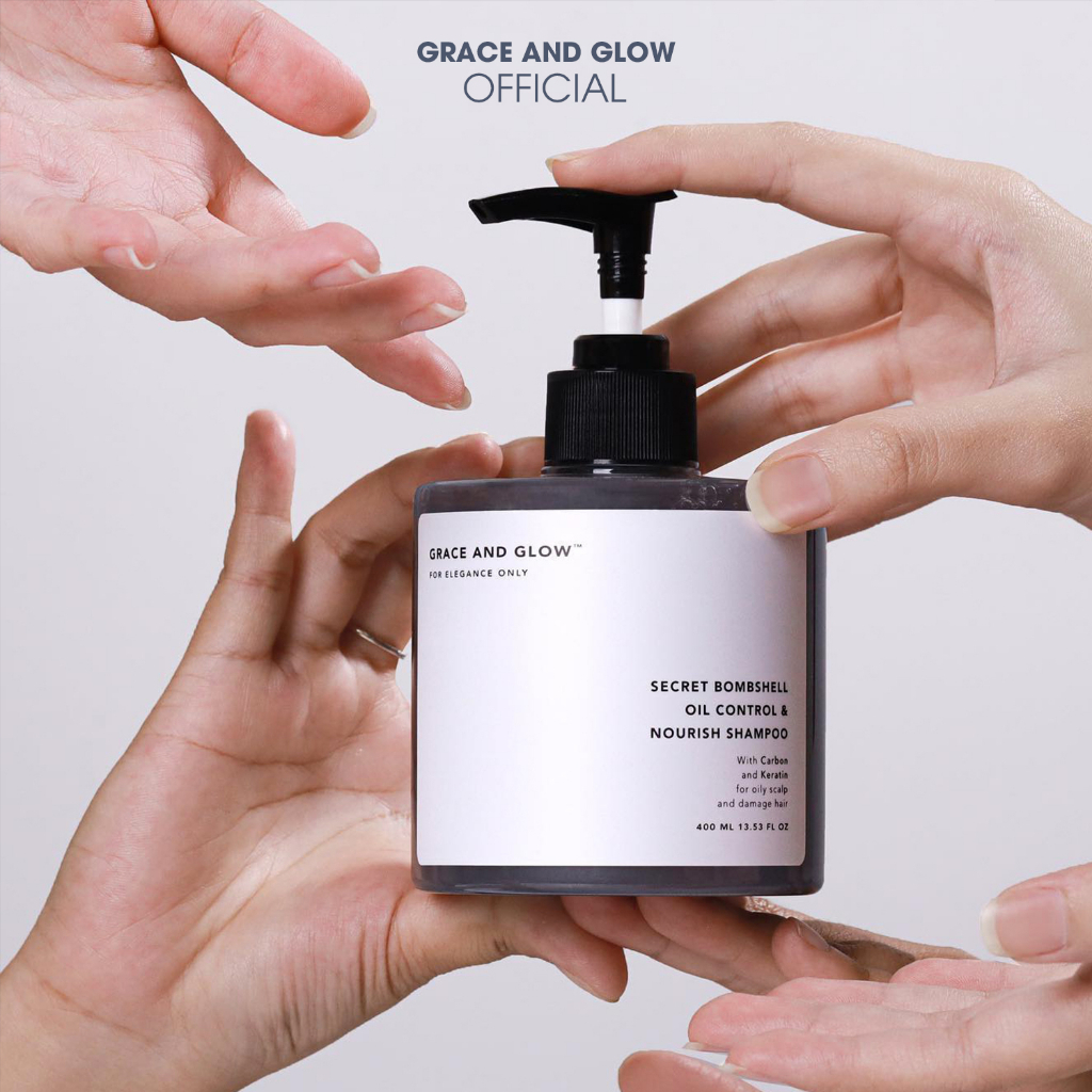 Dầu gội kiềm dầu Grace and Glow Secret Bombshell Anti Oil and Repair Solution Shampoo NELISA COSMETICS 5922-01